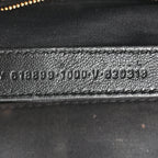 Balenciaga Grained Calfskin Logo XL Cloud Clutch Black
