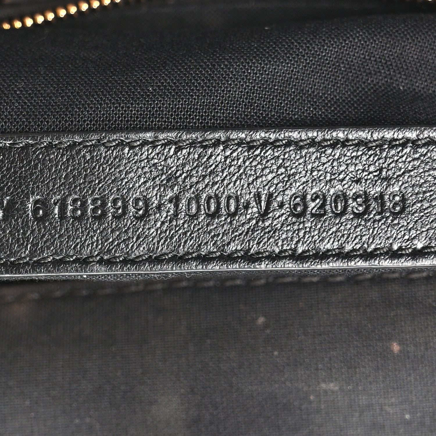 Balenciaga Grained Calfskin Logo XL Cloud Clutch Black