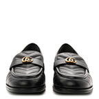 Gucci Nappa Matelasse Double G Marmont Loafers 42 Black