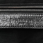 Balenciaga Agneau Classic Silver Hardware Backpack Black
