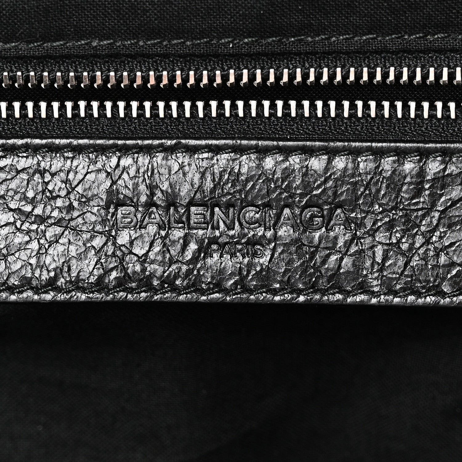 Balenciaga Agneau Classic Silver Hardware Backpack Black