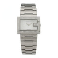 Gucci Stainless Steel Diamond Bezel Mother of Pearl 31mm 100L Quartz Watch