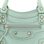 Balenciaga Agneau Classic Silver Hardware Mini City Maldives