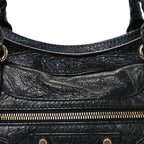 Balenciaga Agneau Giant 12 Rose Gold Hardware City Black