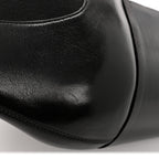 Saint Laurent Incrociato Muriel Vassili 60 Ankle Zip Boots 36 Black