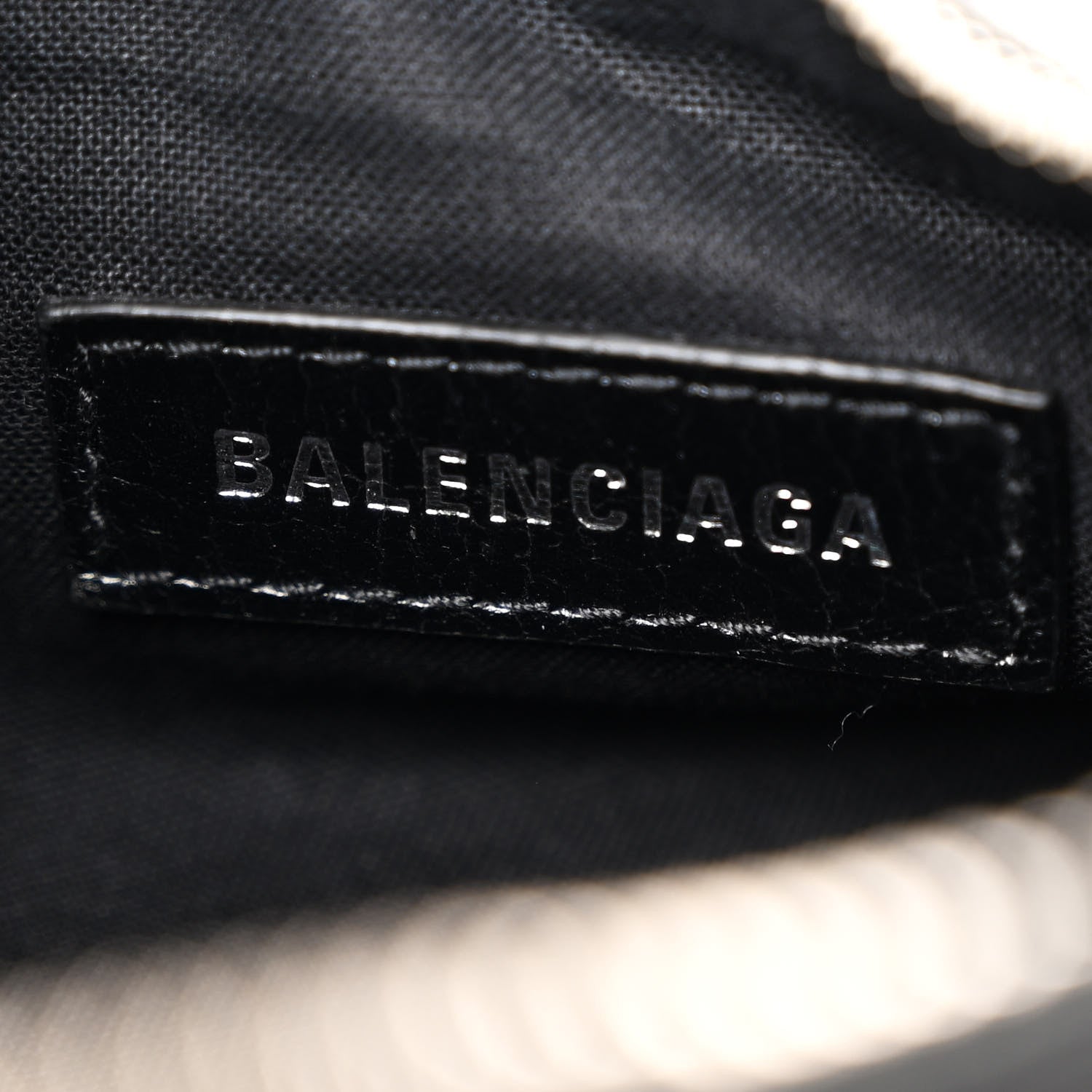 Balenciaga Agneau Arena Le Cagole Shoulder Bag XS Black