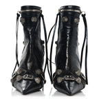 Balenciaga Agneau Arena Cagole 70mm Ankle Boots 35 Black