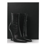 Saint Laurent Nappa Vendome Opyum 110 Ankle Boots 37 Black