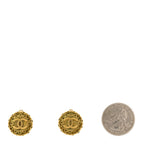 Chanel Round CC Clip On Earrings Gold