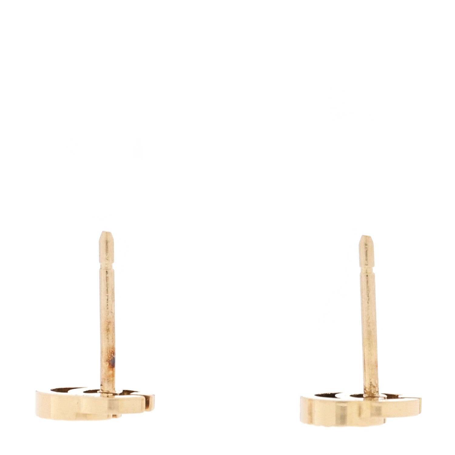 Gucci 18K Yellow Gold Mini Running GG Stud Earrings
