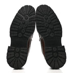 Chanel Calfskin Quilted CC Mocassin Loafers 36 Brown
