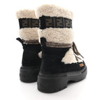 Fendi Sheepskin Suede Apres Chic Boots 38 Black