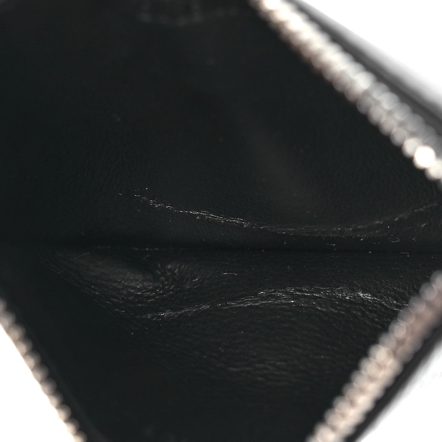 Balenciaga Grained Calfskin Miami Logo Cash Coin Card Holder On Keychain Black