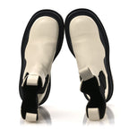 Bottega Veneta Calfskin The Tire Chelsea Boots 39 Sea Salt Black