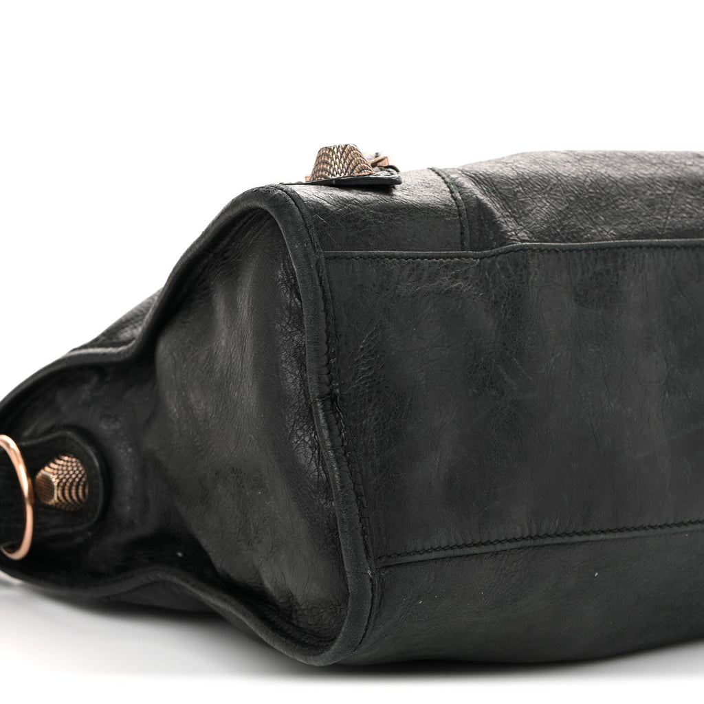 Balenciaga Agneau Giant 21 Rose Gold Hardware City Black