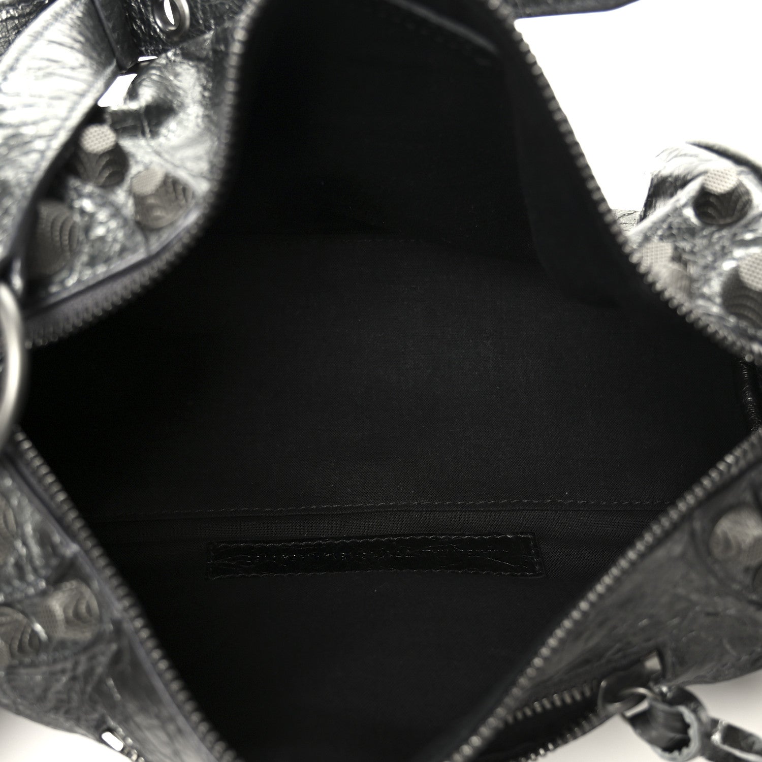 Balenciaga Agneau Arena Le Cagole Cylinder Bag Steel Grey