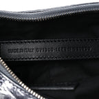 Balenciaga Metallic Agneau Arena Leopard Le Cagole Shoulder Bag XS Dark Grey