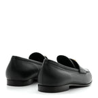 Chanel Lambskin Enamel CC Moccasin Loafers 37 Black