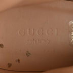 Gucci Calfskin Nappa Rhombus Quilted Trip Ankle Boots 39.5 Great White