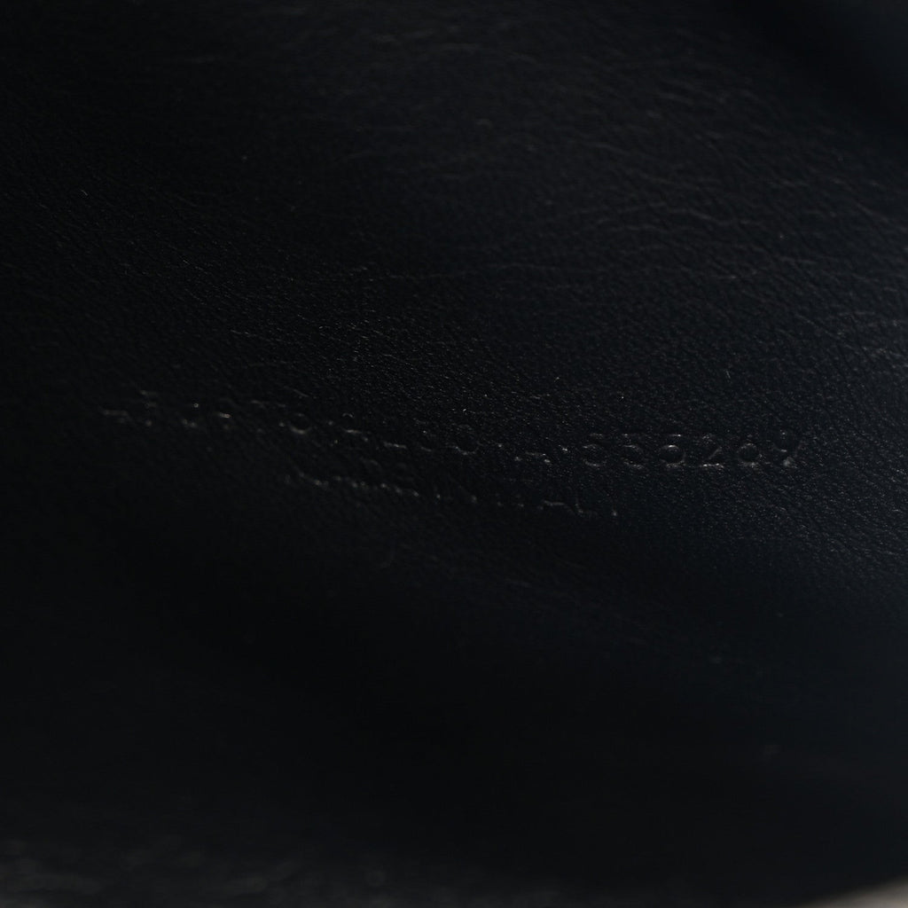 Balenciaga Calfskin M Triangle Pouch Bleu Persan