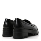 Chanel Calfskin Metal CC Loafers 40 Black