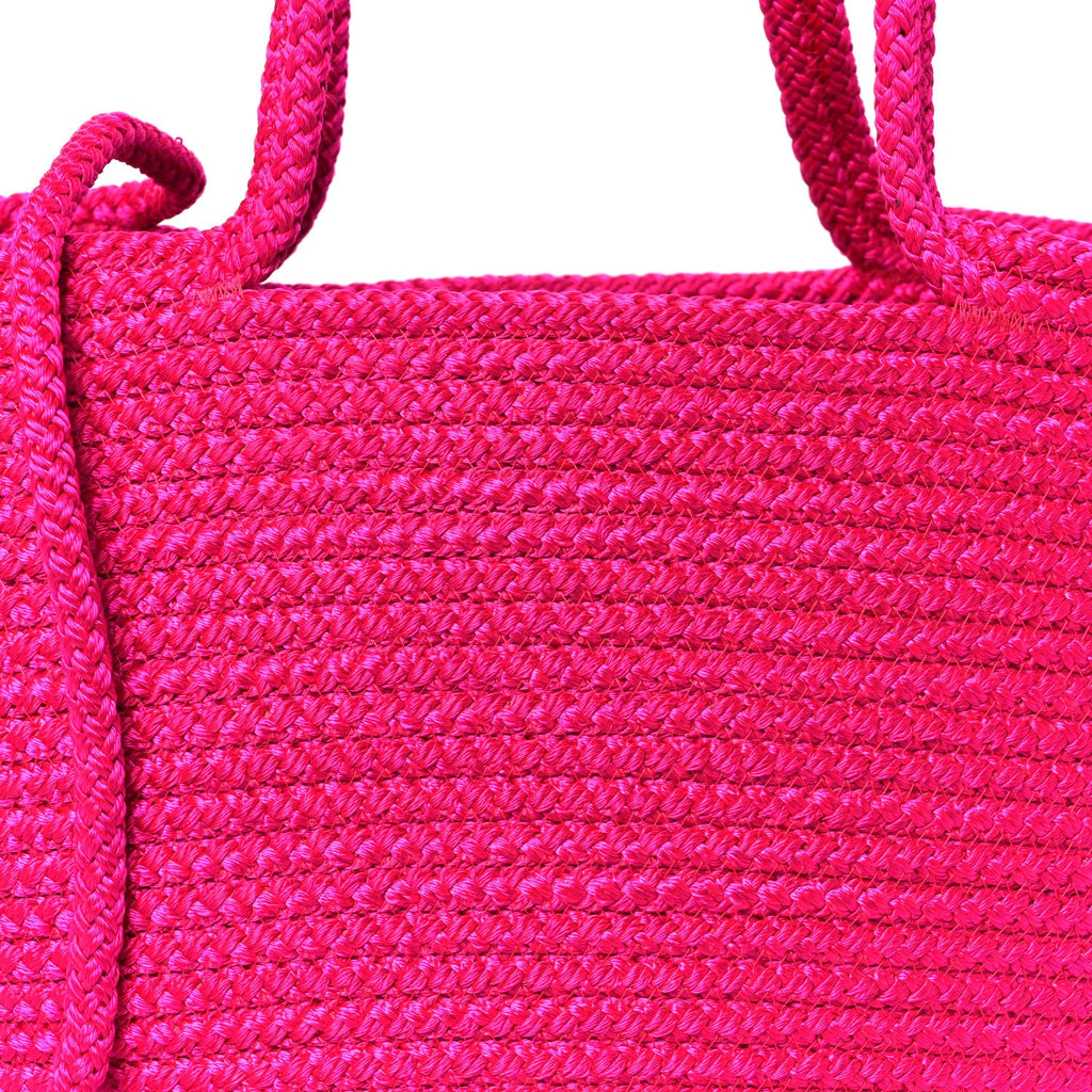 Balenciaga BOTTEGA VENETA Raffia Large Ibiza Basket Bag  Lipstick Pink