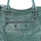 Balenciaga Arena Lambskin Classic Hardware Medium Le City Dark Emerald