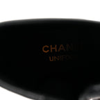 Chanel Stretch Lambskin Cap Toe CC Short Boots 37 Black