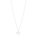 Gucci Sterling Silver Interlocking Circle GG Pendant Necklace