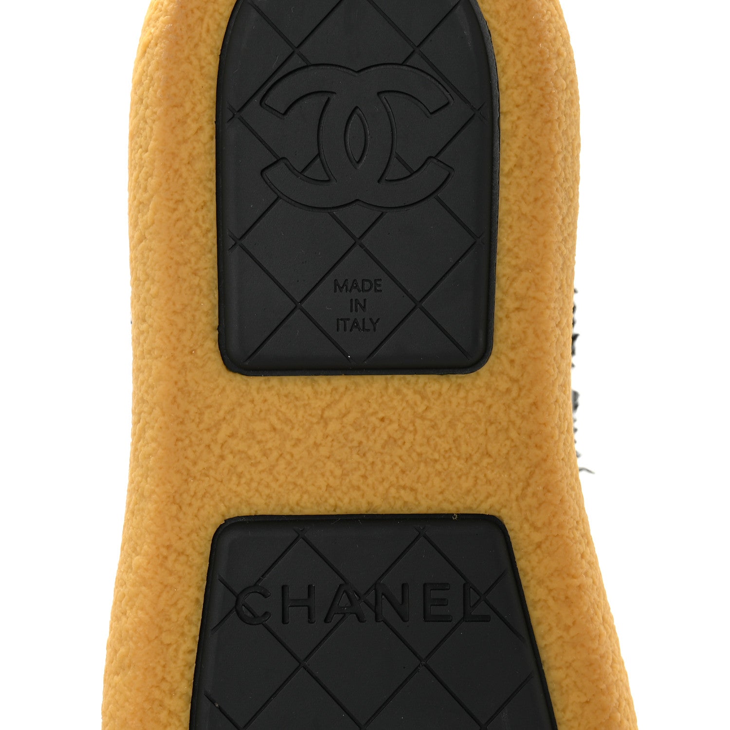 Chanel Tweed Shearling Sheepskin Drawstring Snow Ankle Boots 36 Black