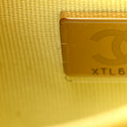 Chanel Shiny Aged Calfskin Quilted Nano Kelly Shopper Light Yellow