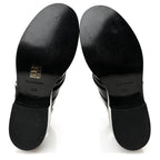 Balenciaga Brushed Calfskin Ceinture Ankle Boots 36.5 Black