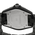 Chanel Stainless Steel Matte Ceramic 41mm J12 Automatic Watch Black