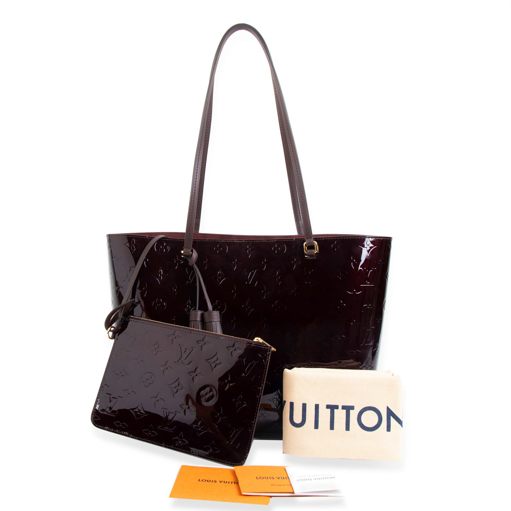 Louis Vuitton Louis Vuitton Amarante Vernis Long Beach MM Tote Bag