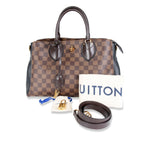 Louis Vuitton Louis Vuitton Brown Damier Ebene Canvas & Black Taurillon Leather Normandy Bag