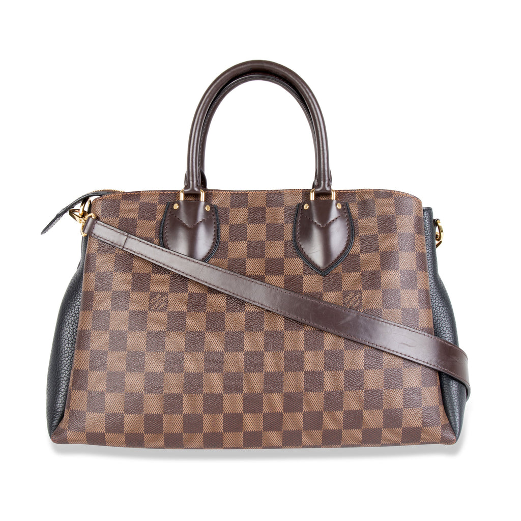 Louis Vuitton Louis Vuitton Brown Damier Ebene Canvas & Black Taurillon Leather Normandy Bag