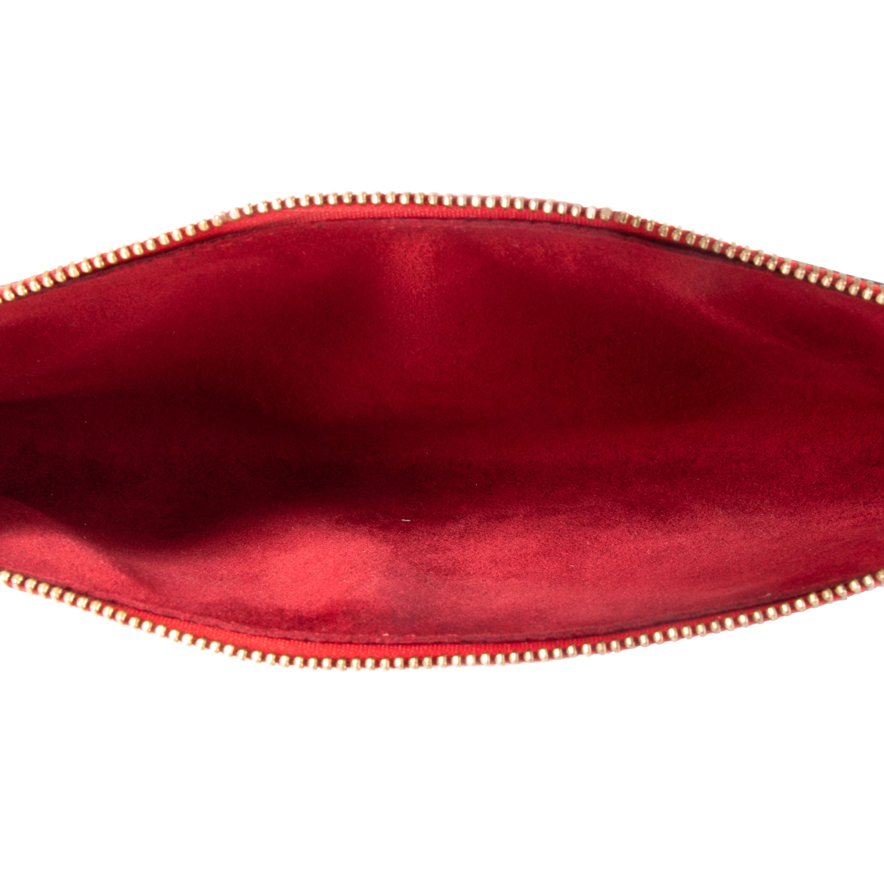 Louis Vuitton Louis Vuitton Red Epi Leather Pochette Accessoires