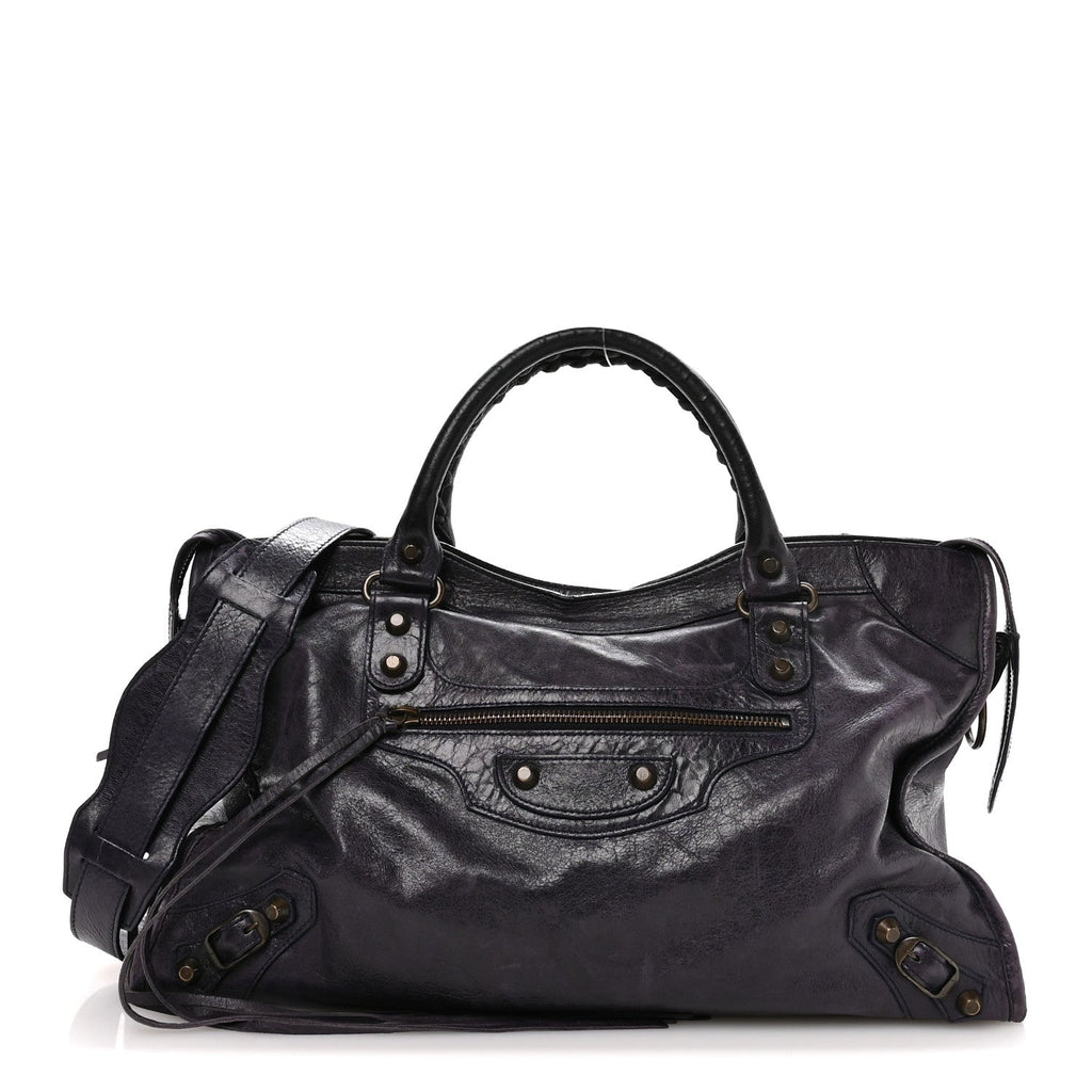 Balenciaga Agneau Classic Hardware City Encre