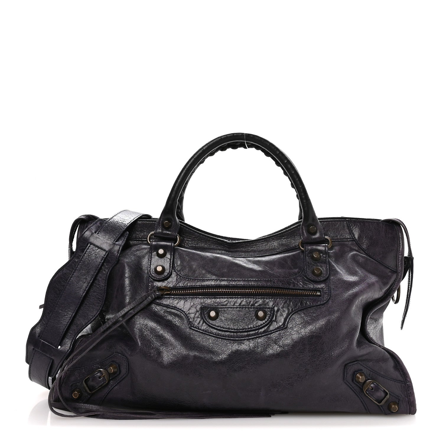 Balenciaga Agneau Classic Hardware City Encre