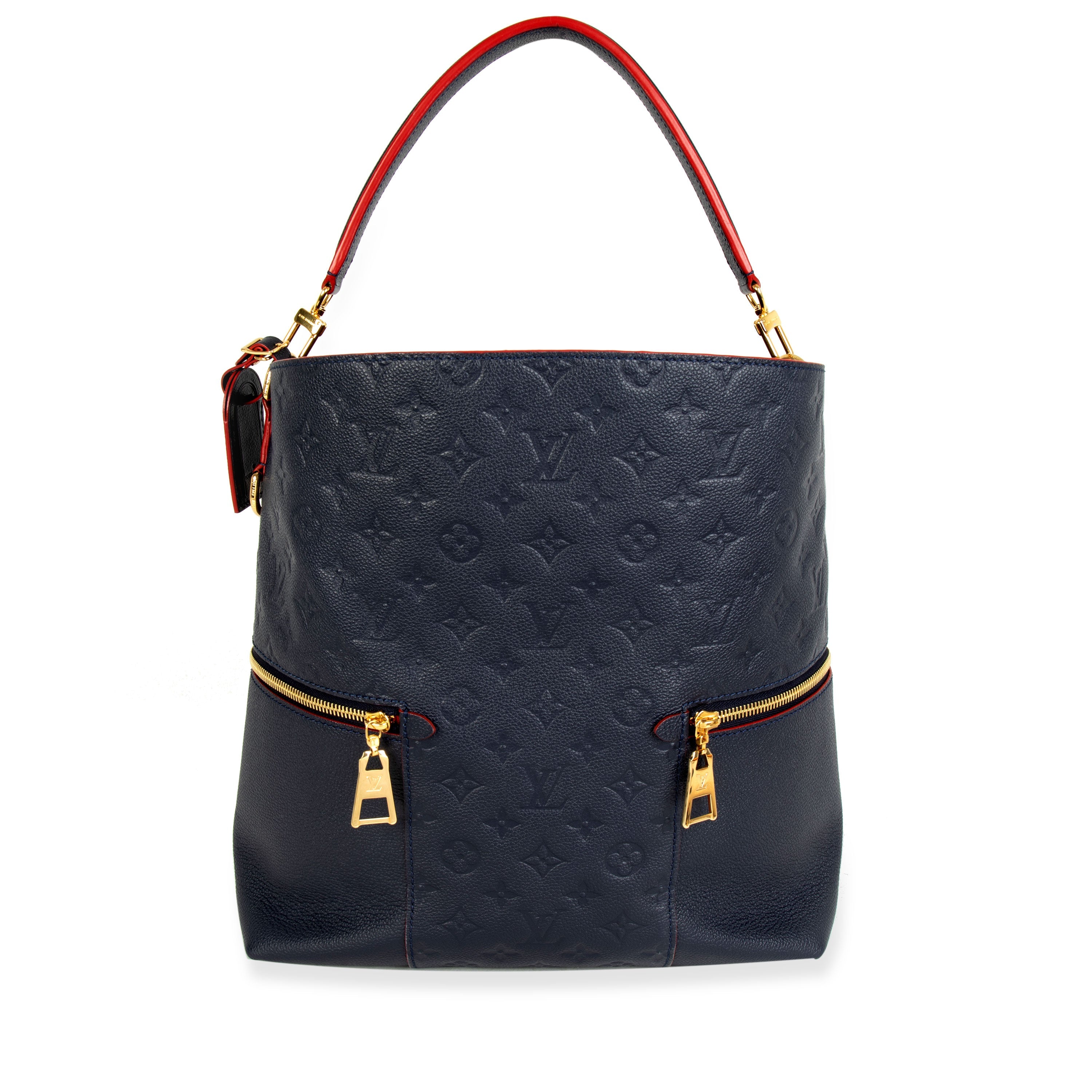 Louis Vuitton Louis Vuitton Marine & Rouge Monogram Empreinte Leather Melie Shoulder Bag
