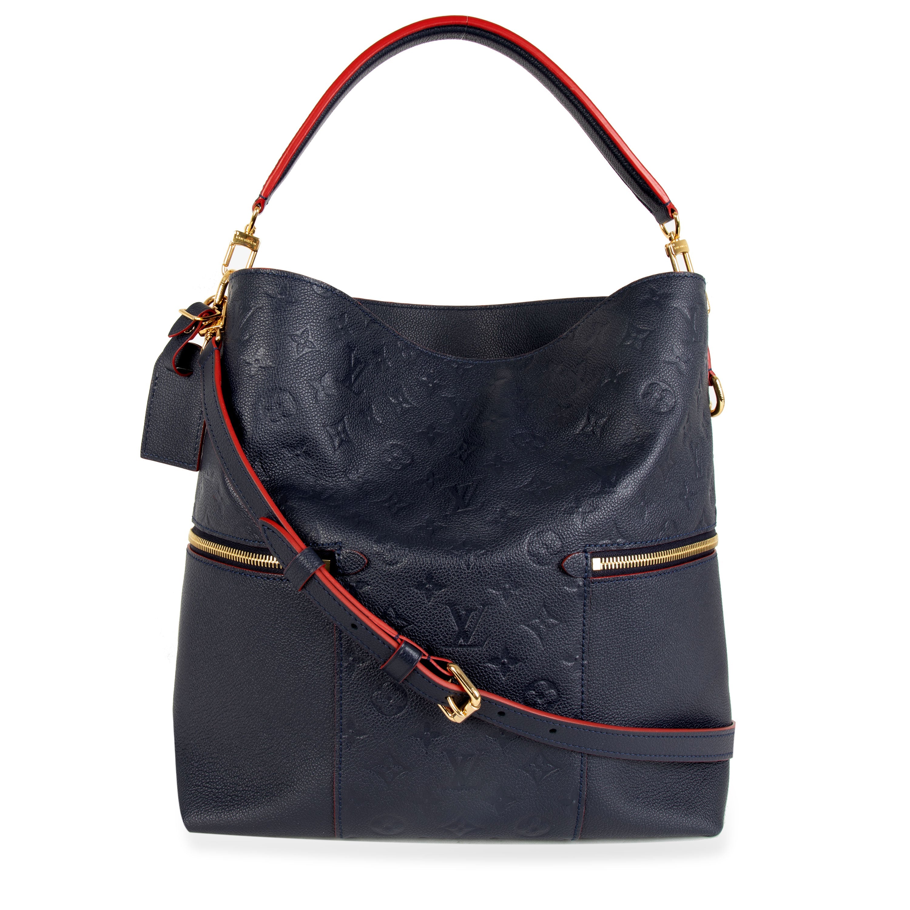 Louis Vuitton Louis Vuitton Marine & Rouge Monogram Empreinte Leather Melie Shoulder Bag