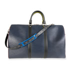 Louis Vuitton Louis Vuitton Marine Epi Leather Patchwork Graphite Keepall 50 Duffle Bag