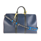 Louis Vuitton Louis Vuitton Marine Epi Leather Patchwork Graphite Keepall 50 Duffle Bag