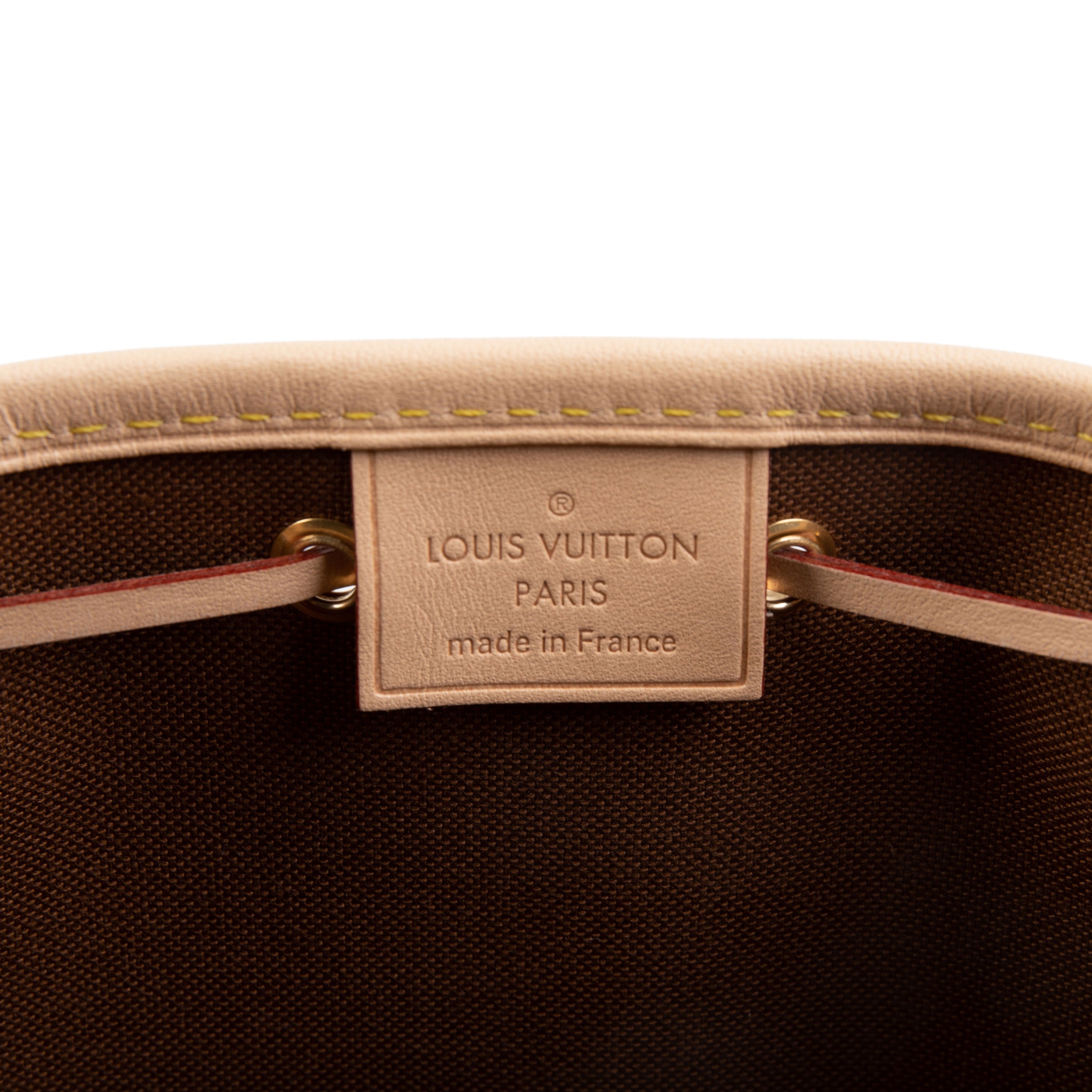 Louis Vuitton Louis Vuitton Brown Monogram Canvas Nano Noé Drawstring Bag