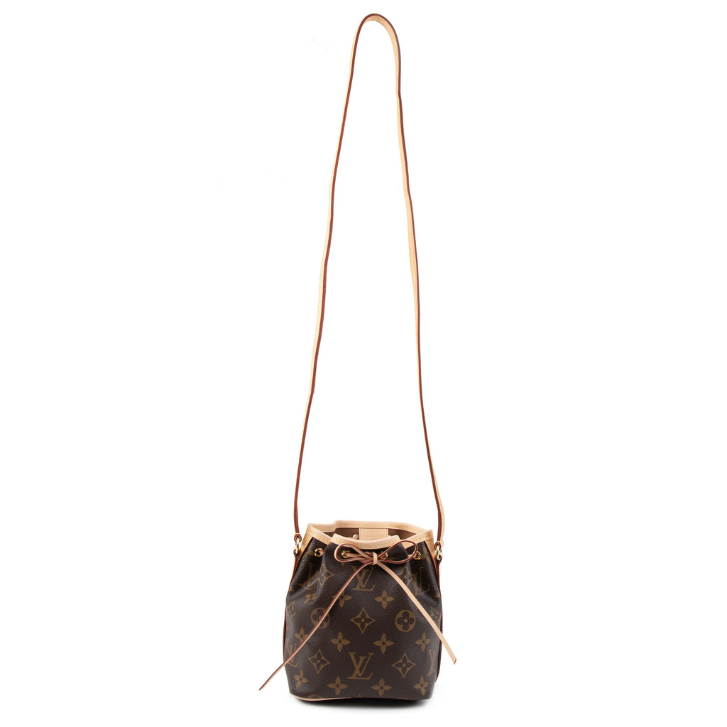 Louis Vuitton Louis Vuitton Brown Monogram Canvas Nano Noé Drawstring Bag