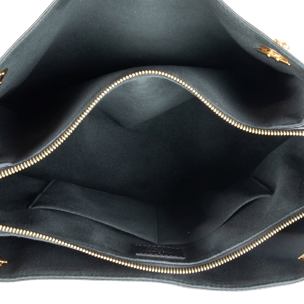 Louis Vuitton Louis Vuitton Brown Monogram Canvas & Black Taurillon Leather Surene MM Tote