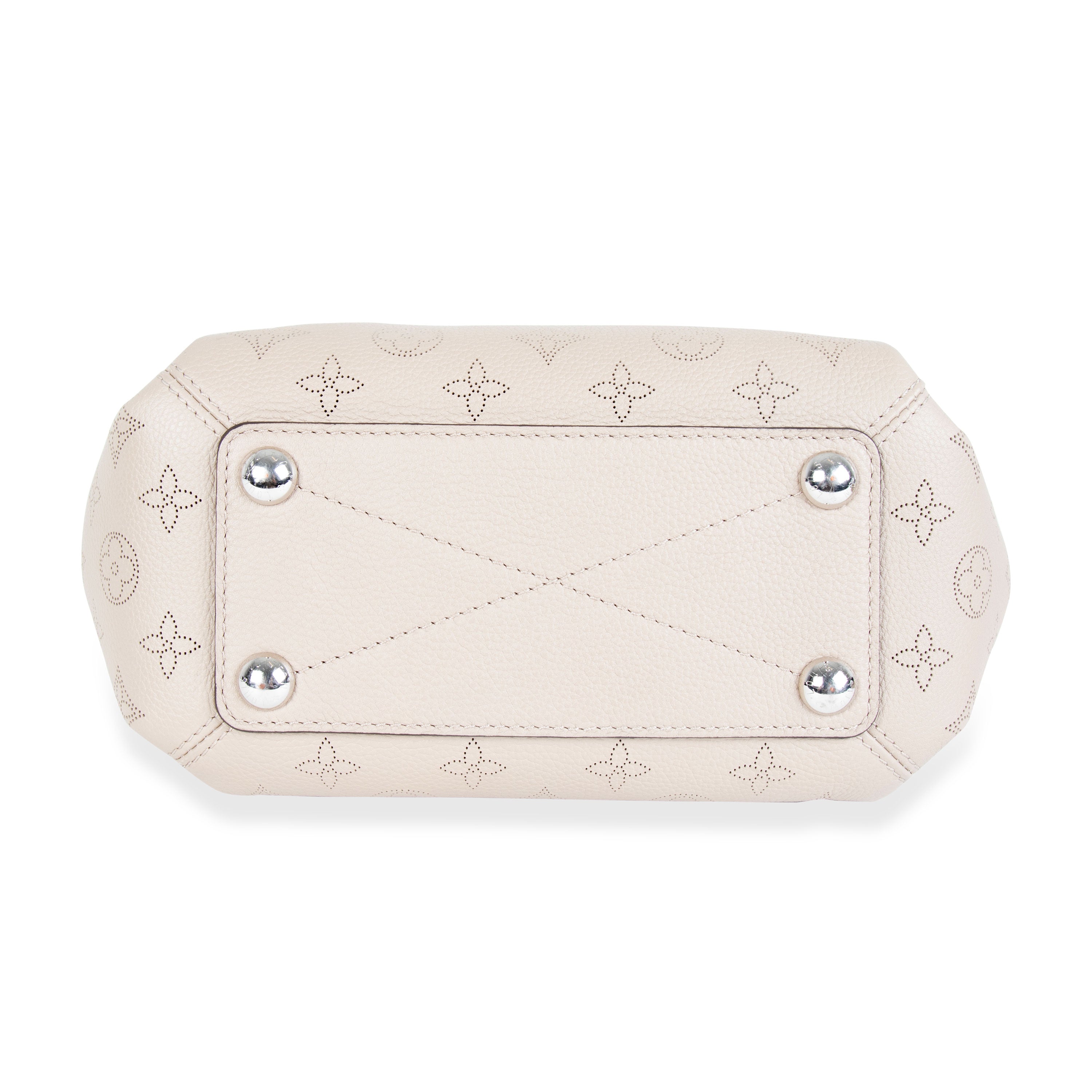 Louis Vuitton Louis Vuitton Creme Mahina Leather Babylone BB Chain Shoulder Bag