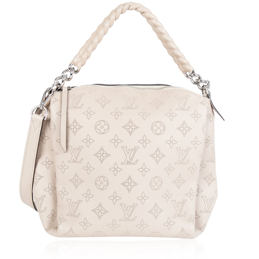 Louis Vuitton Louis Vuitton Creme Mahina Leather Babylone BB Chain Shoulder Bag