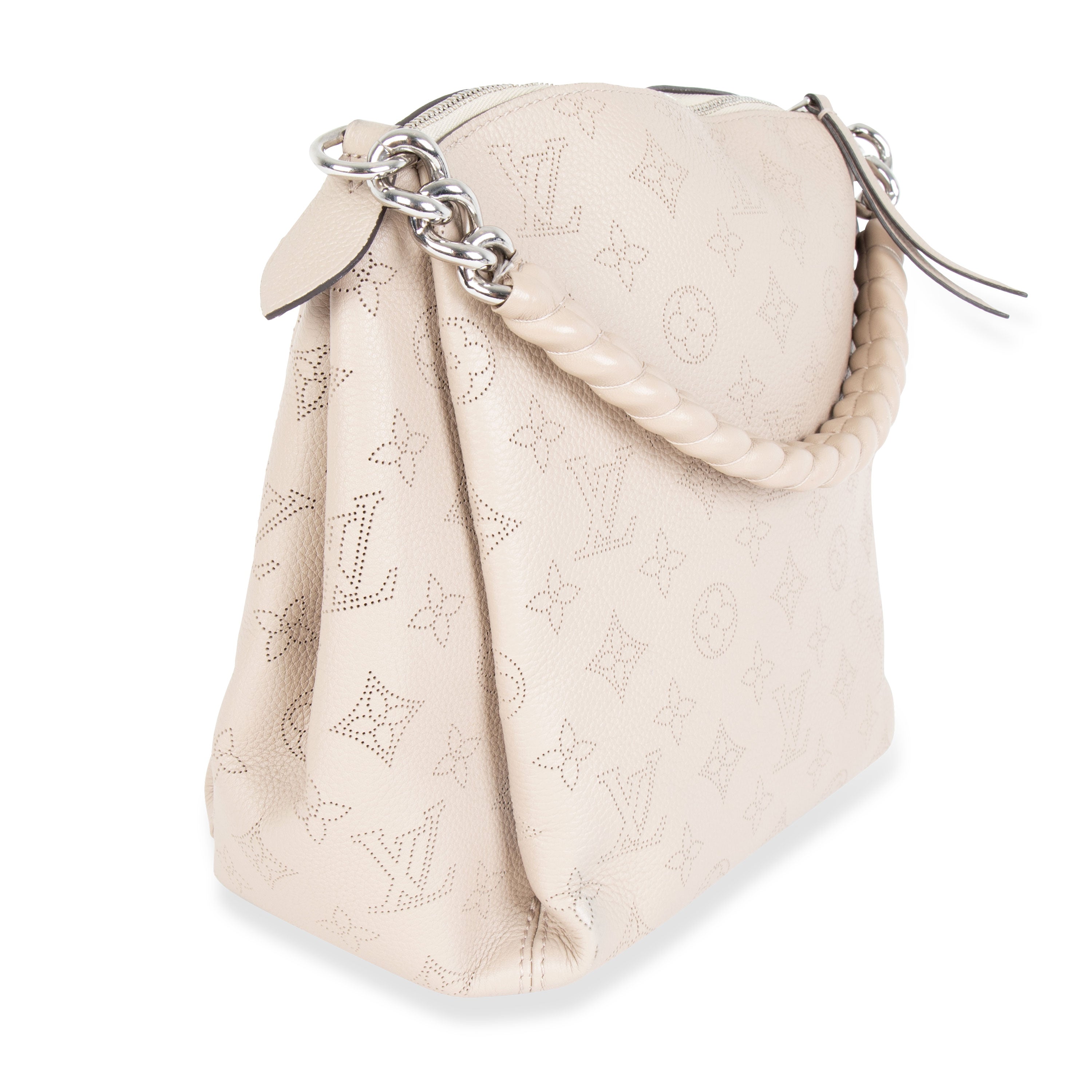 Louis Vuitton Louis Vuitton Creme Mahina Leather Babylone BB Chain Shoulder Bag