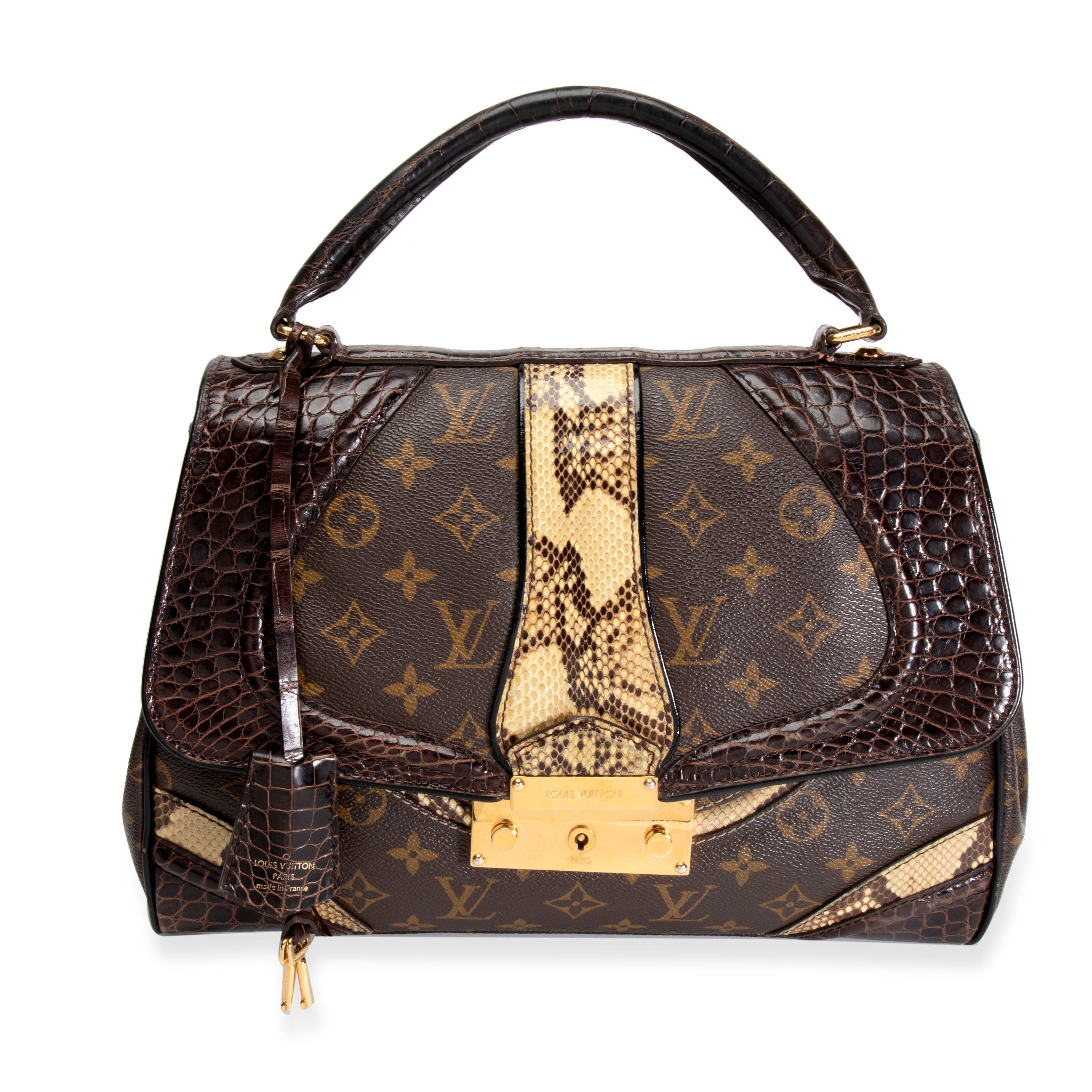Louis Vuitton Louis Vuitton Limited Edition Monogramissime Alligator & Python Bag